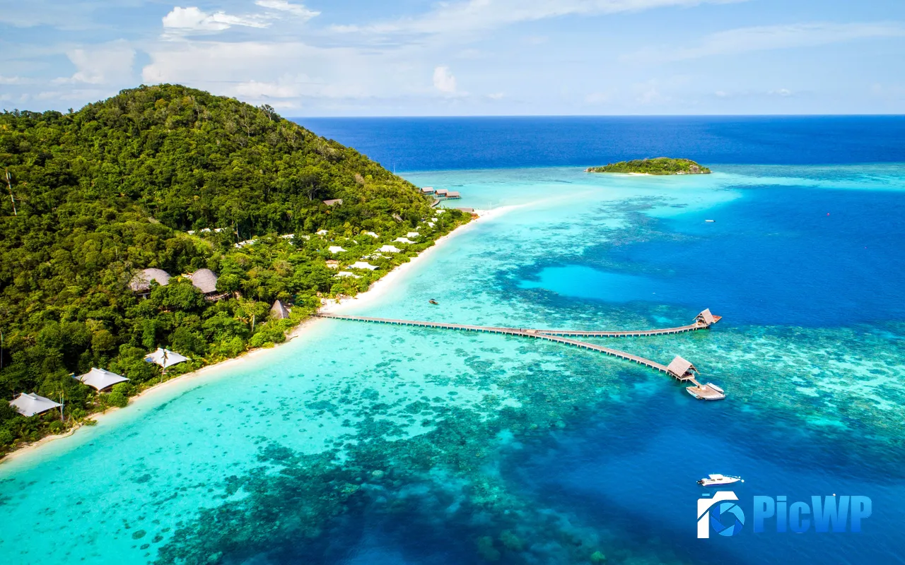 Travel Paradise Tropical Island Ocean Resort Hotel 5K PC Wallpaper