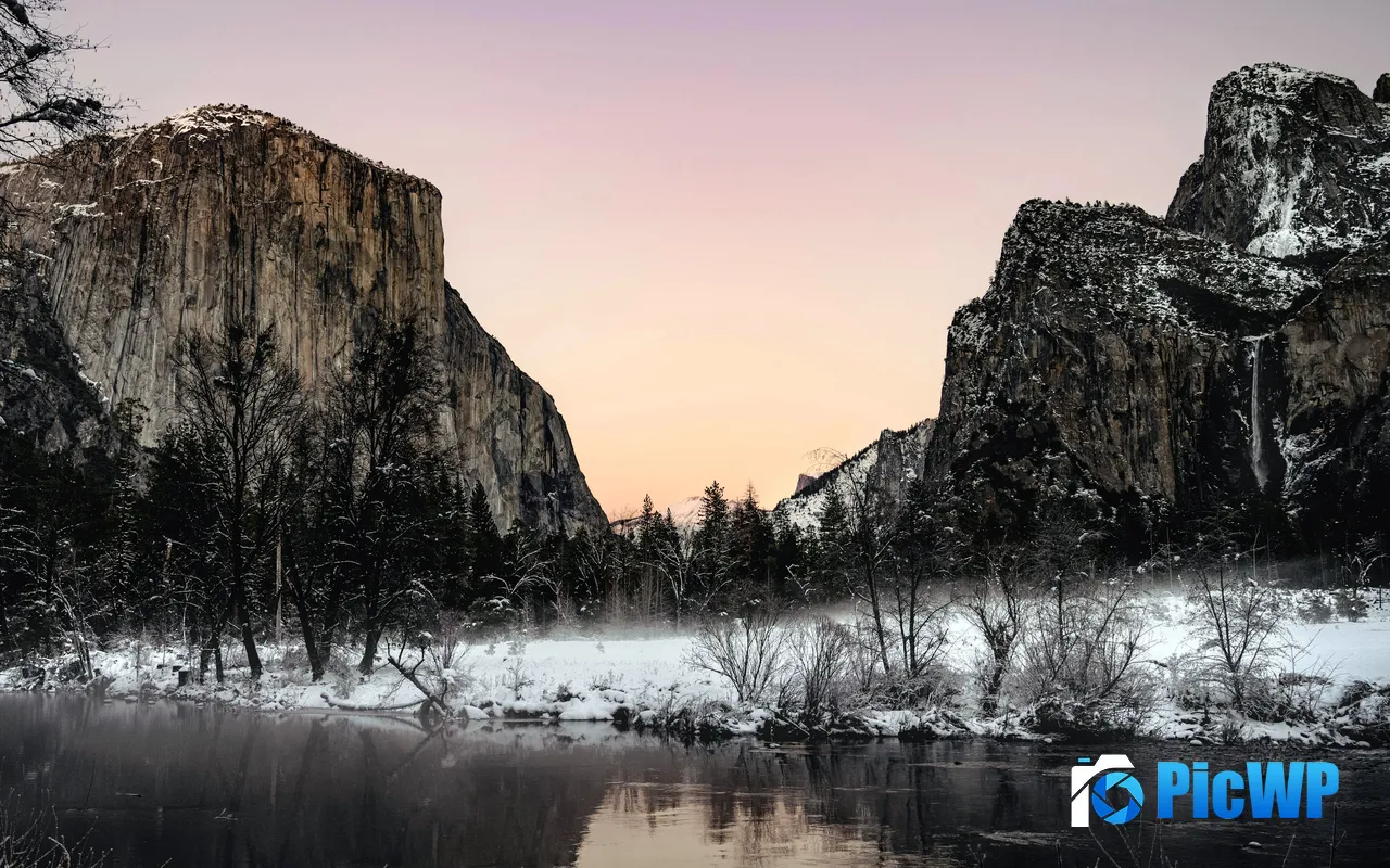 Sunset Sky El Capitan Yosemite Park California 5K PC Wallpaper
