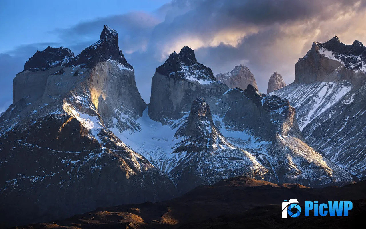 Mountains Torres Del Paine National Park Patagonia Chile 5K PC Wallpaper
