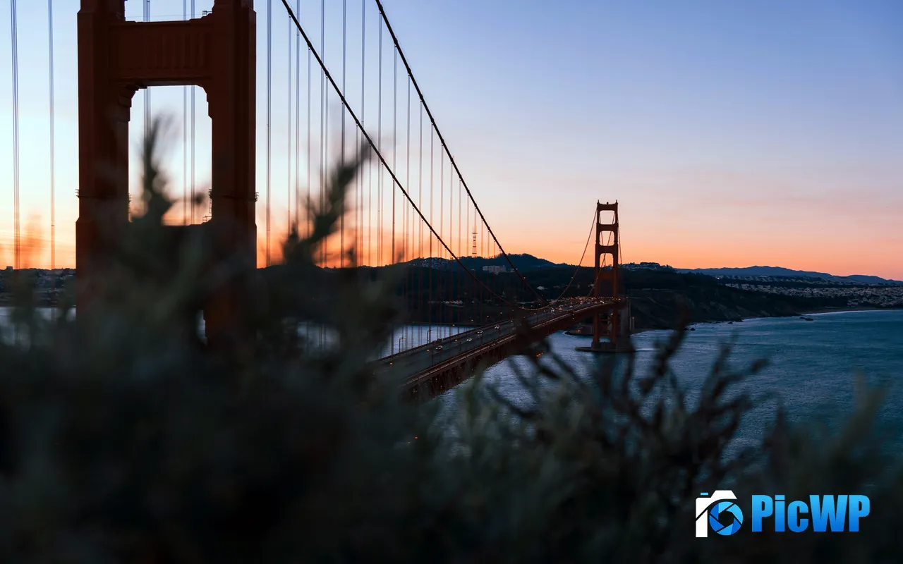 Golden Gate Bridge Dawn San Francisco CA USA 5K PC Wallpaper