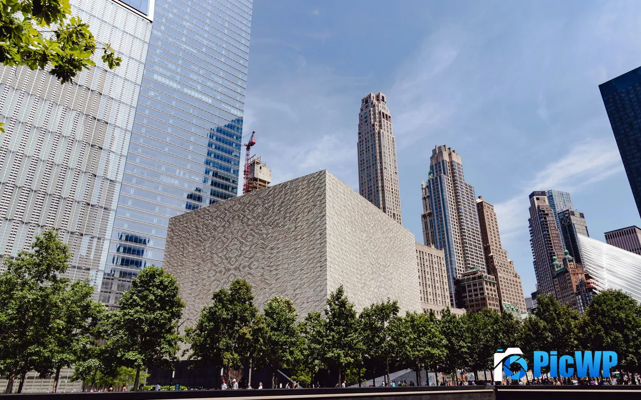 Skyscrapers World Trade Center Manhattan New York USA 5K PC Wallpaper