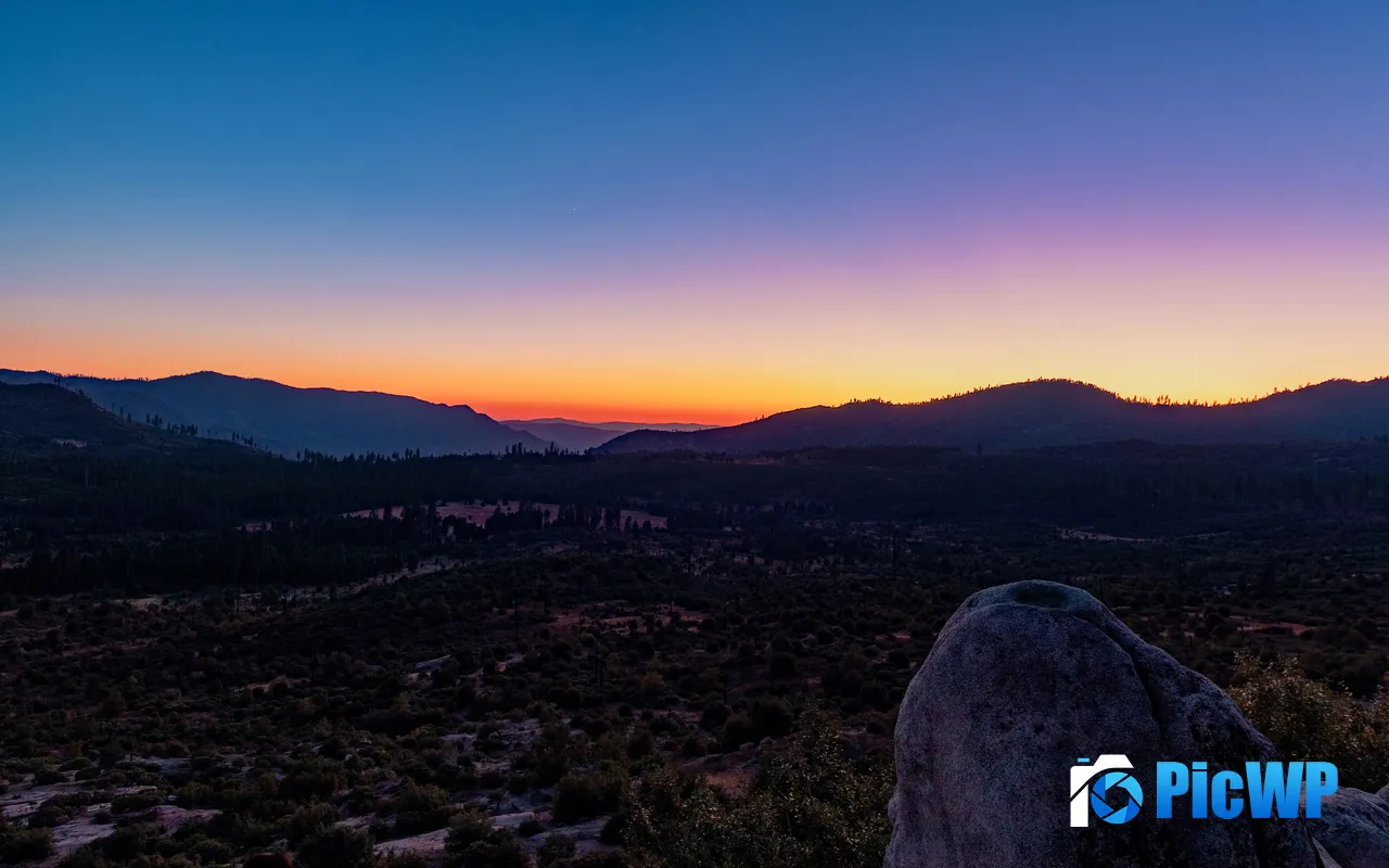 Valley Sunset Yosemite National Park California USA 5K PC Wallpaper