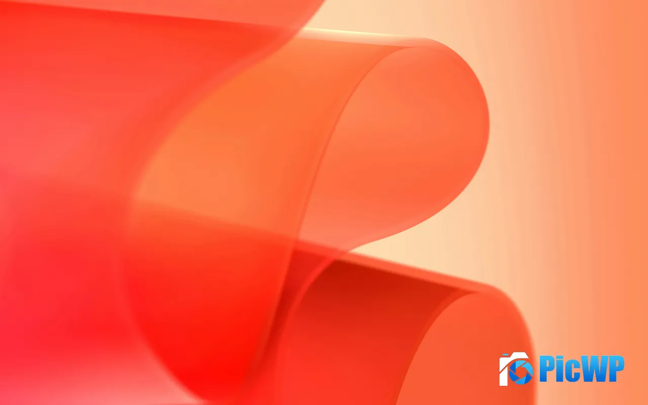 Pink Scroll Gradient Abstract Art Design 5K PC Wallpaper