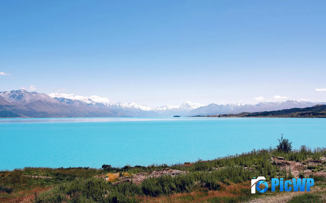Skyline Lake Pukaki Summer Canterbury New Zealand 5K PC Wallpaper