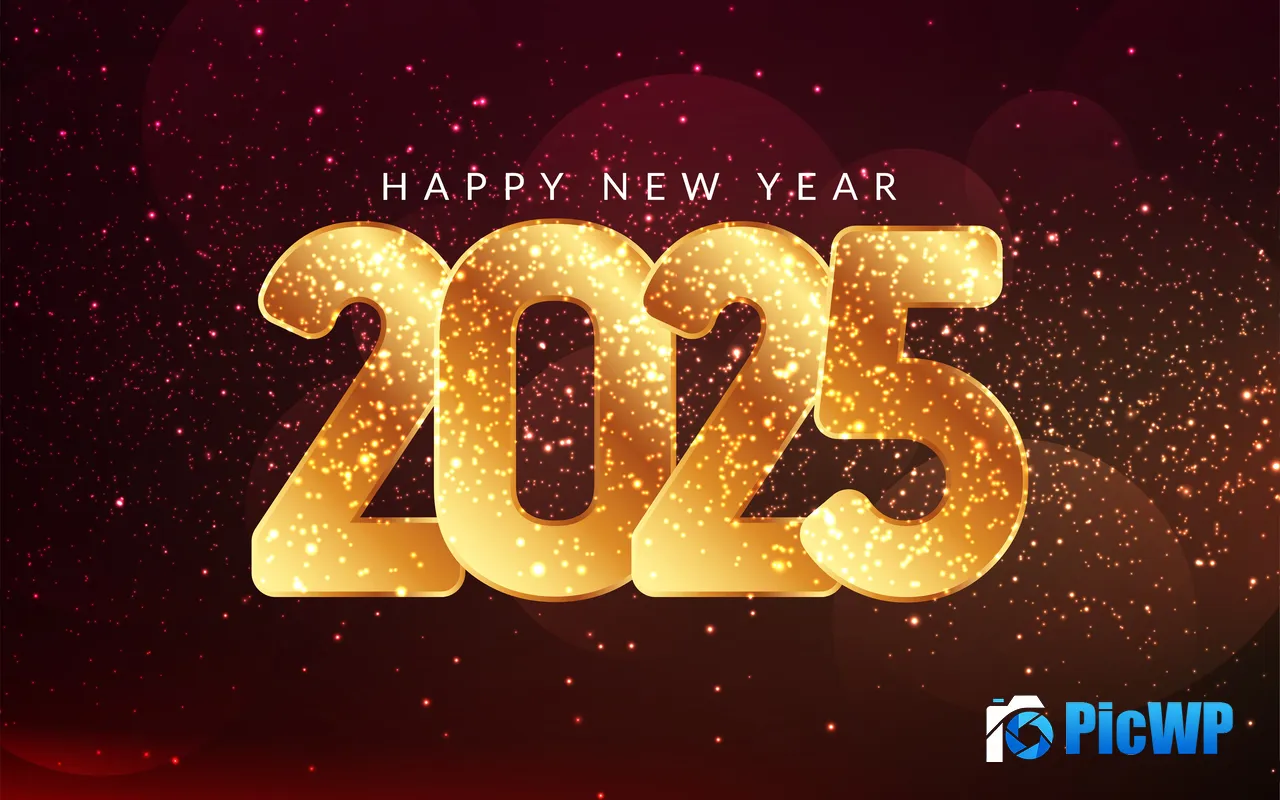 <font color=red>Happy</font> New Year 2025 Starlight Shines Design 5K PC Wallpaper