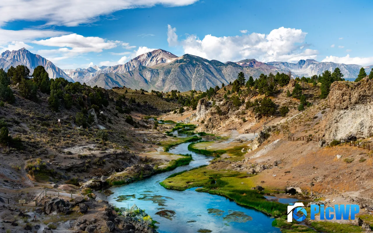 Forest River Mammoth Lakes Park <font color=red>California</font> USA 5K PC Wallpaper