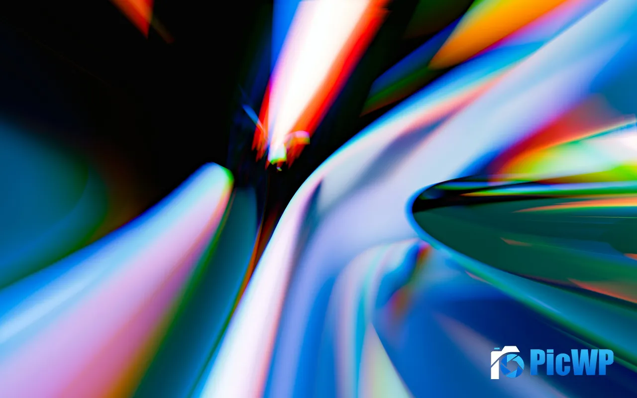 Laser Gradient Abstract Glare <font color=red>Colorful</font> Background 5K PC Wallpaper