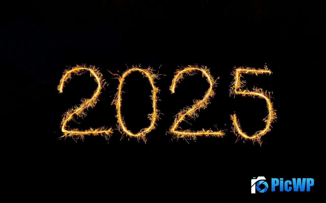 <font color=red>Happy</font> New Year 2025 Gorgeous Bright Fireworks Font 5K PC Wallpaper