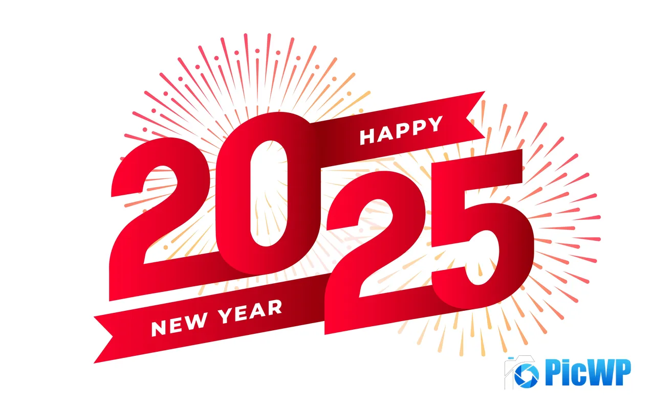 <font color=red>Happy</font> New Year 2025 Festivals Bright Fireworks 5K PC Wallpaper