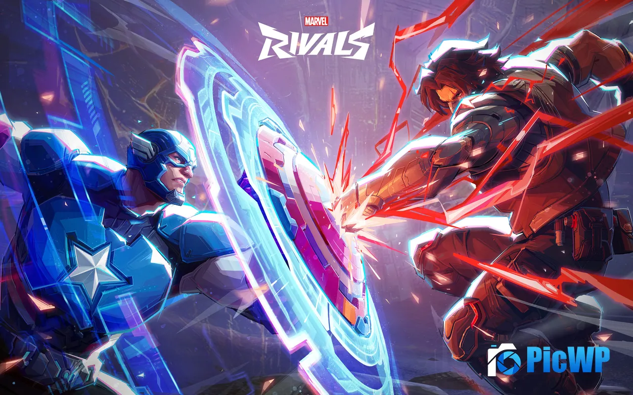 Marvel Captain America VS Winter Soldier <font color=red>2024</font> Game 5K PC Wallpaper