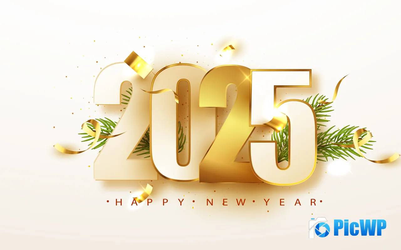 <font color=red>Happy</font> New Year 2025 Holiday Gift Christmas 5K PC Wallpaper