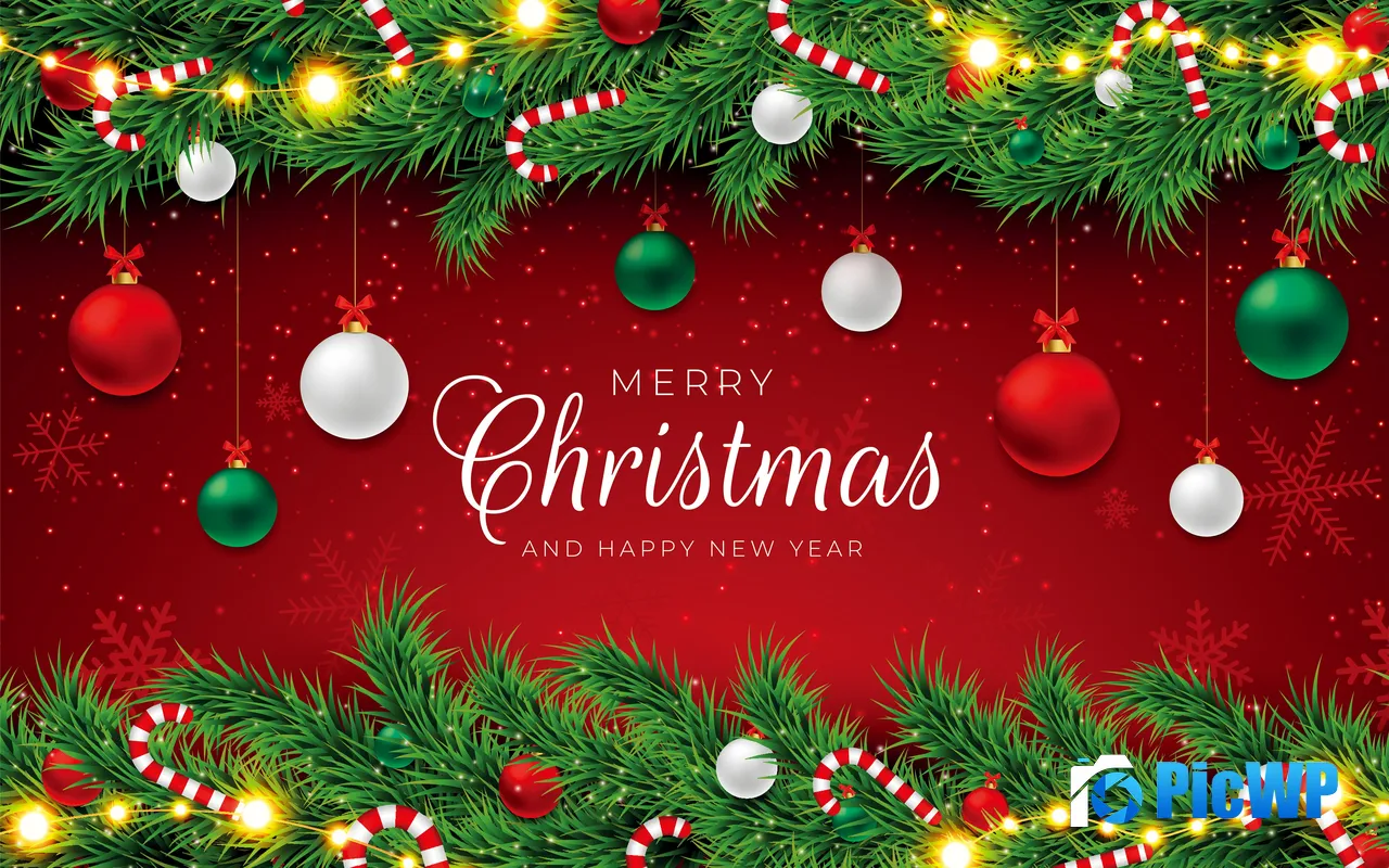 New Year 2025 Festival Decorations Merry Christmas 5K PC Wallpaper