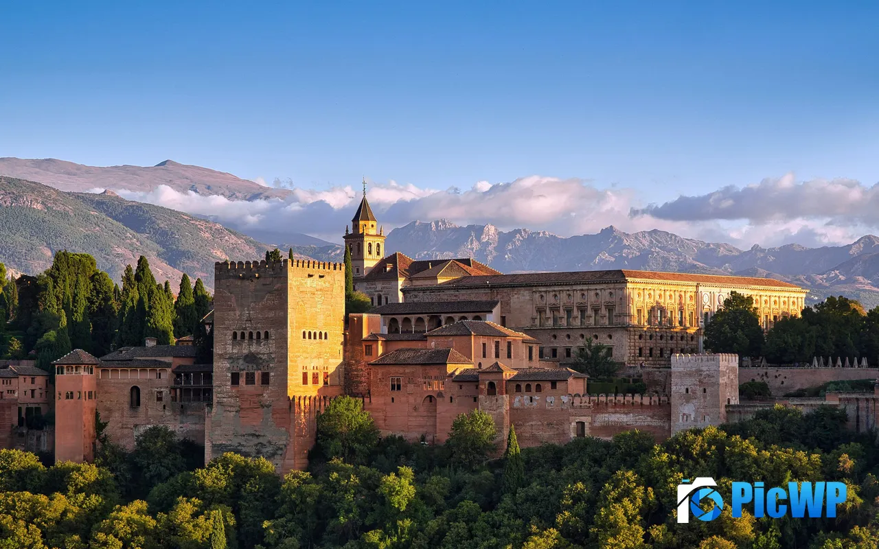 City Castle Architecture Travel Granada Spanien 5K PC Wallpaper