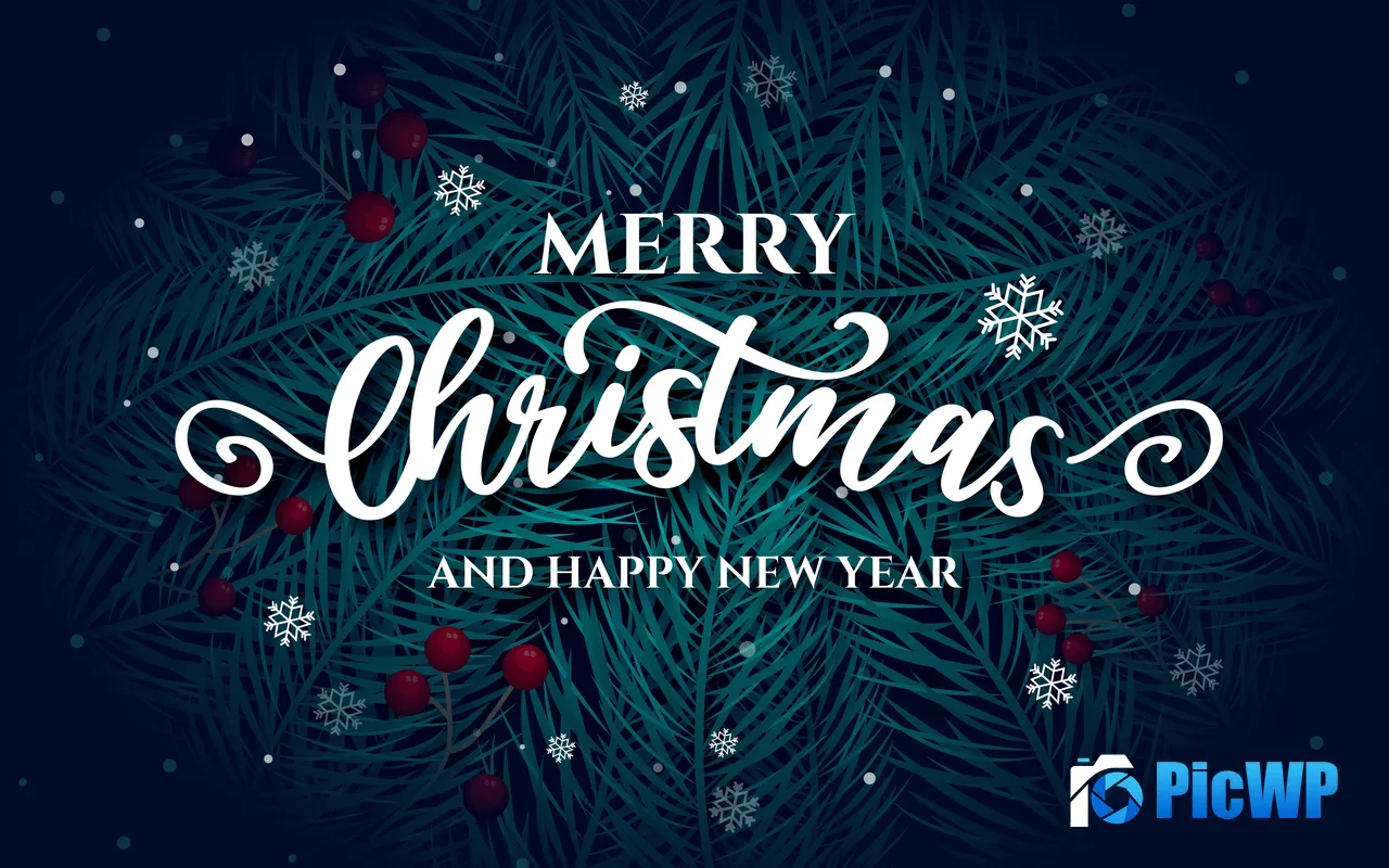 2025 Merry Christmas And Happy New Year Design 5K PC Wallpaper