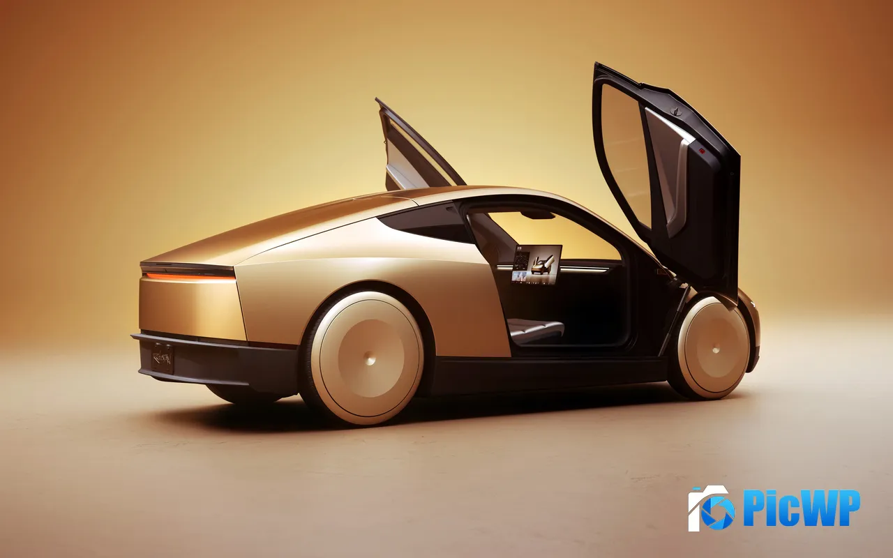 Tesla Robotaxi <font color=red>2024</font> Unmanned Car Prototype 5K PC Wallpaper