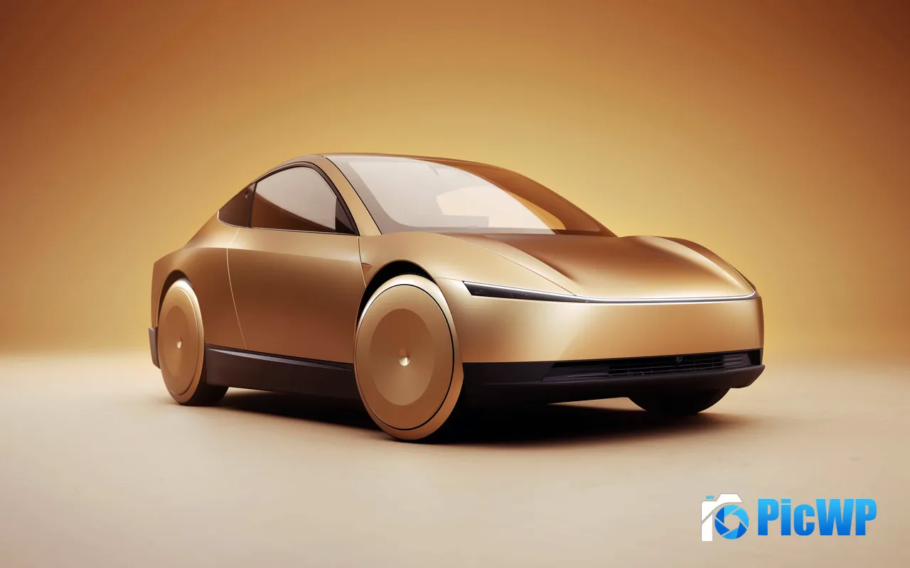 2024 Tesla Robotaxi Unmanned <font color=red>Car</font> AI Robot 5K PC Wallpaper