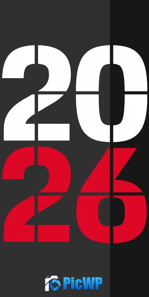 2026 New Year Porsche Race Calendar 3K Mobile Wallpaper