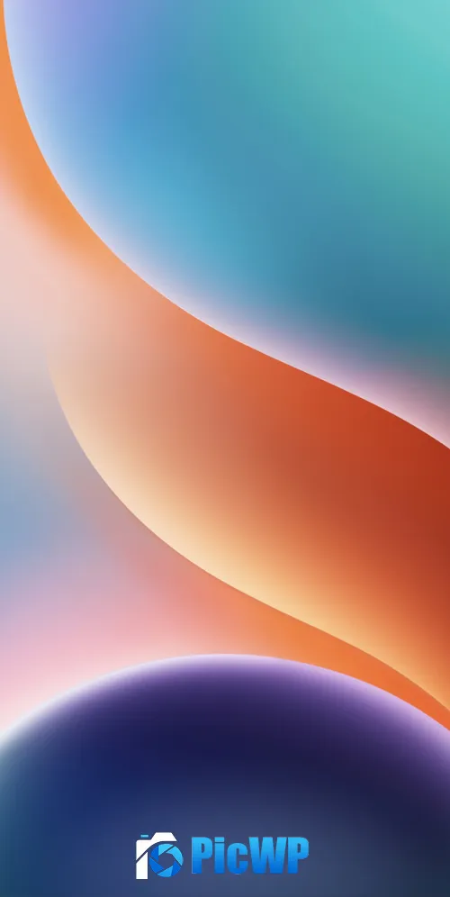 Colorful abstract Curves 3K Mobile Wallpaper