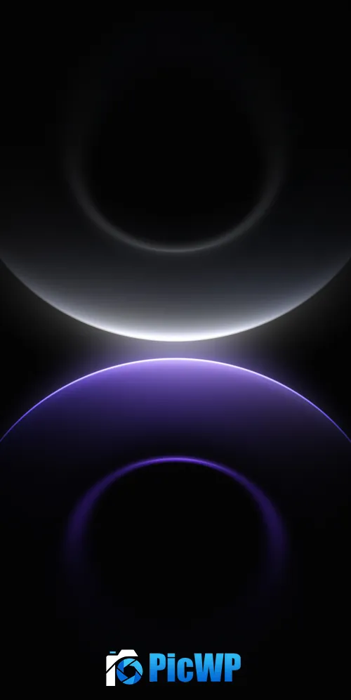 Geometric Rings 3K Mobile Wallpaper