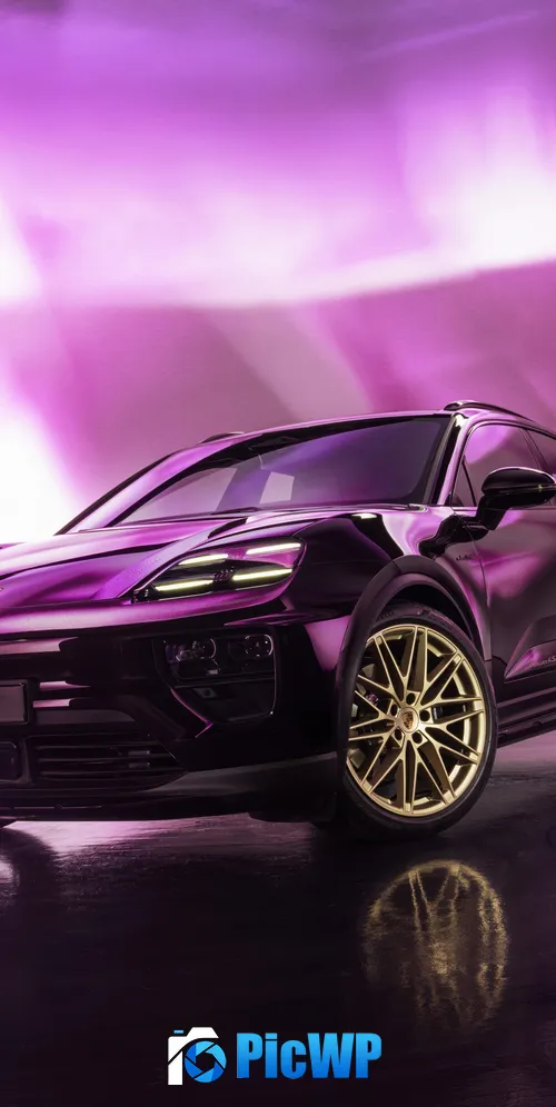 Porsche Macan 4S Amethyst 3K Mobile Wallpaper