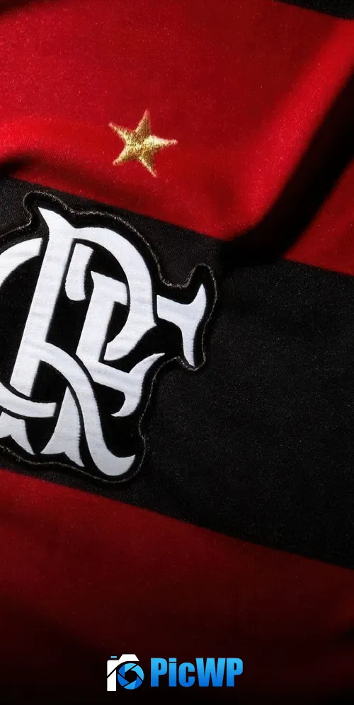 CR Flamengo Crest 3K Mobile Wallpaper