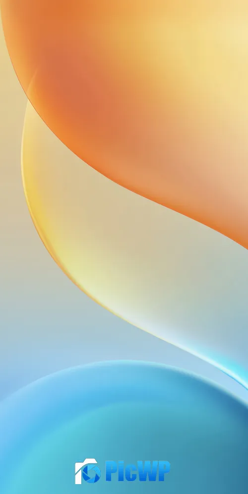 Gradient Abstract Curves 3K Mobile Wallpaper