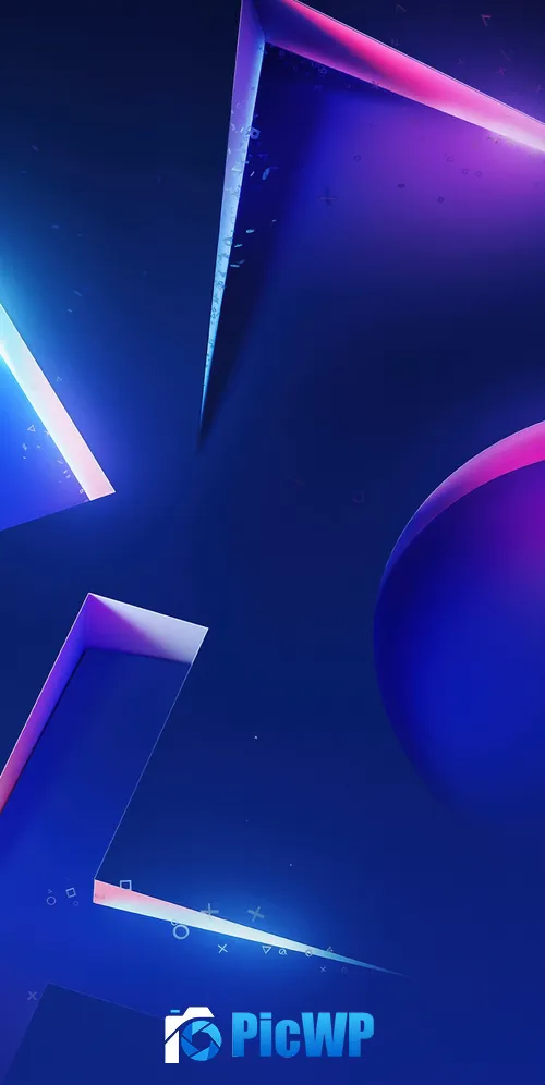 PlayStation Blue aesthetic 3K Mobile Wallpaper