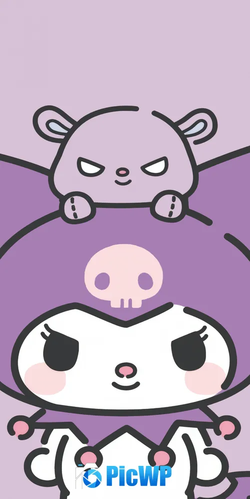 Kuromi Halloween costume 3K Mobile Wallpaper