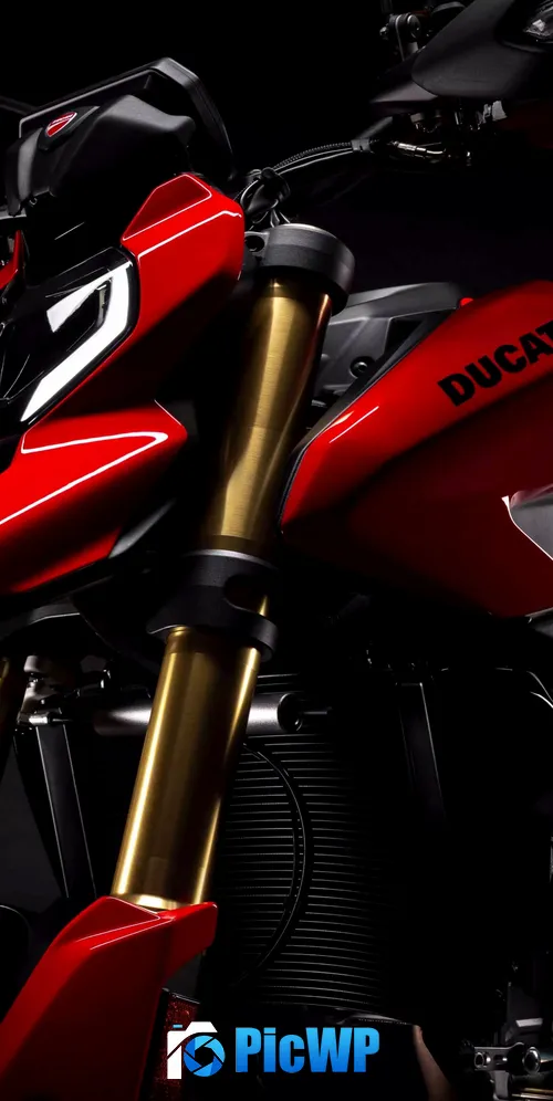 Ducati Hypermotard V2 Dark background 3K Mobile Wallpaper