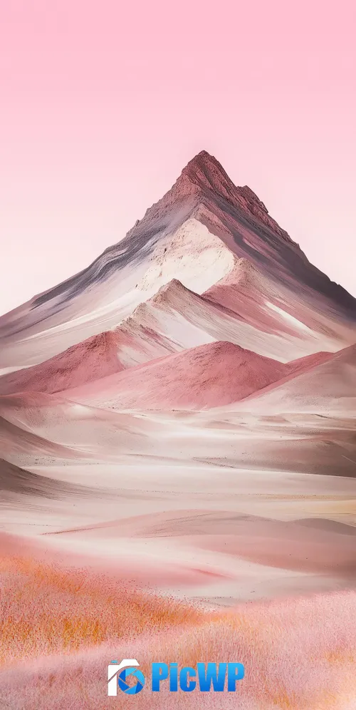 Mountain Landscape Pink aesthetic 3K Mobile Wallpaper