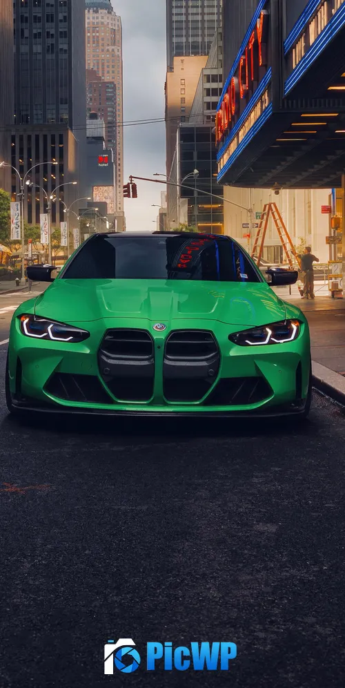 BMW M4 Urban 3K Mobile Wallpaper