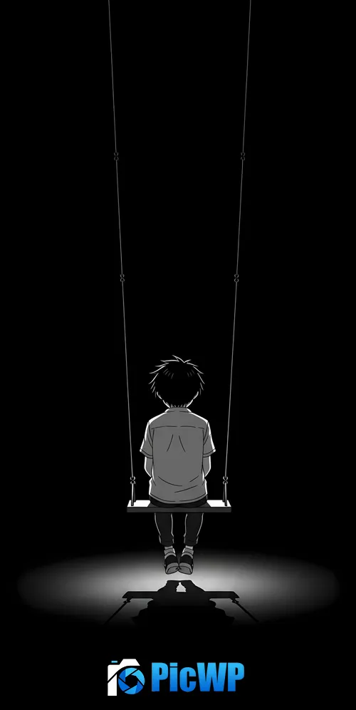 Boy Alone 3K Mobile Wallpaper