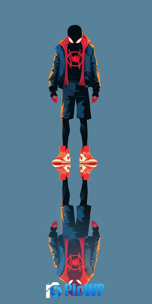 Miles Morales Reflection 3K Mobile Wallpaper