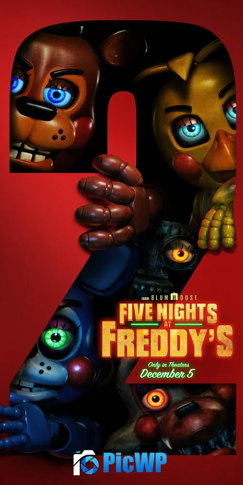 Five Nights at Freddy's 2 2025 3K Mobile Wallpaper