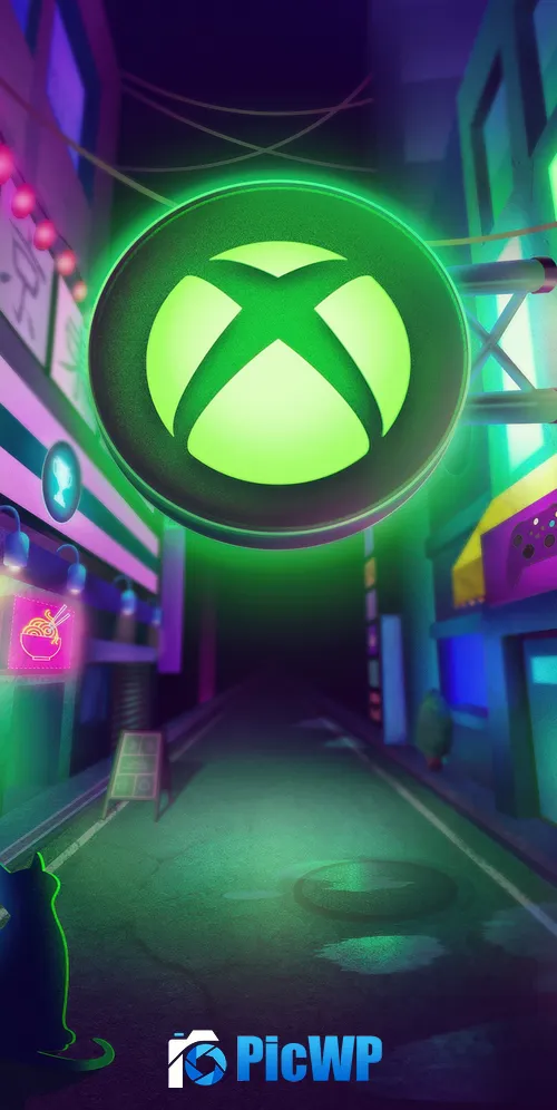 Xbox Tokyo Game Show 2025 Neon 3K Mobile Wallpaper
