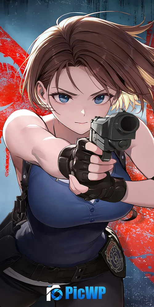Goddess of Victory: Nikke Jill Valentine 3K Mobile Wallpaper