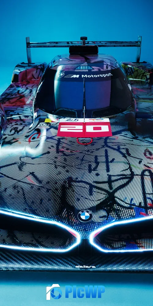 BMW Art Car Julie Mehretu 3K Mobile Wallpaper
