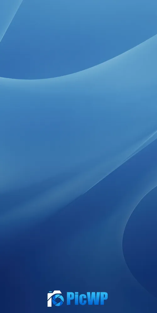 OS X Panther Aqua blue 3K Mobile Wallpaper