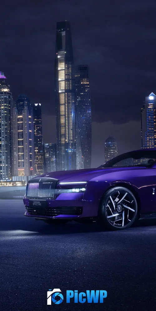 Rolls-Royce Black Badge Spectre Dubai 3K Mobile Wallpaper