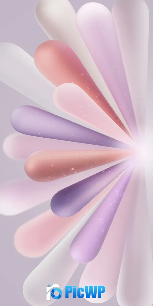 Pastel colors Abstract design 3K Mobile Wallpaper