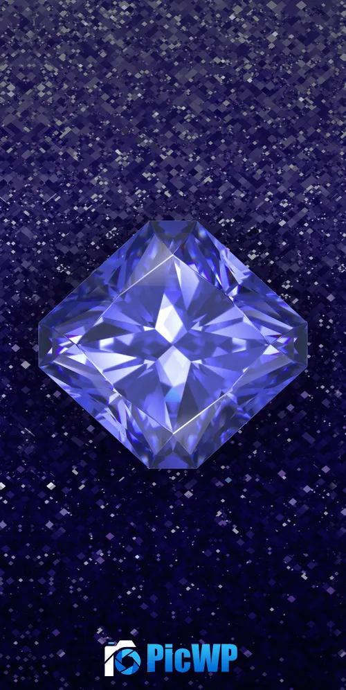 Diamond Blue aesthetic 3K Mobile Wallpaper