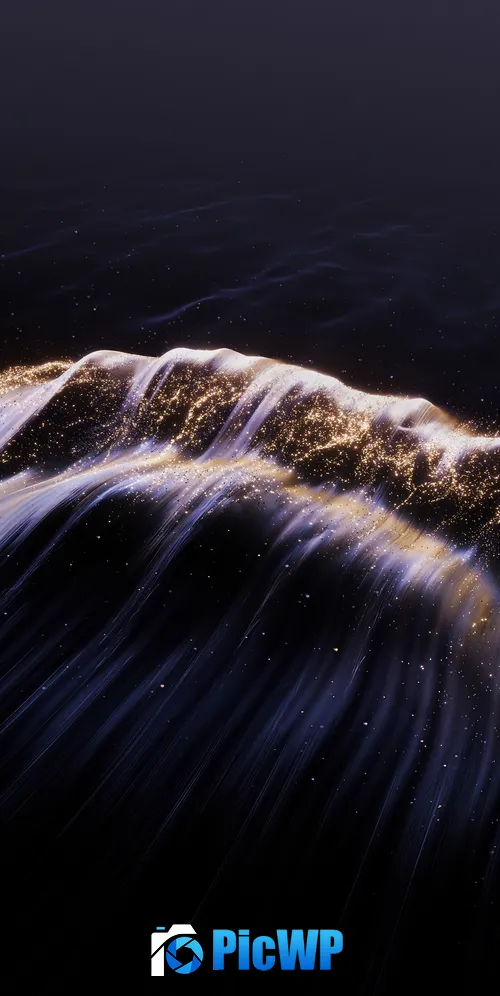 Glitter Particles 3K Mobile Wallpaper