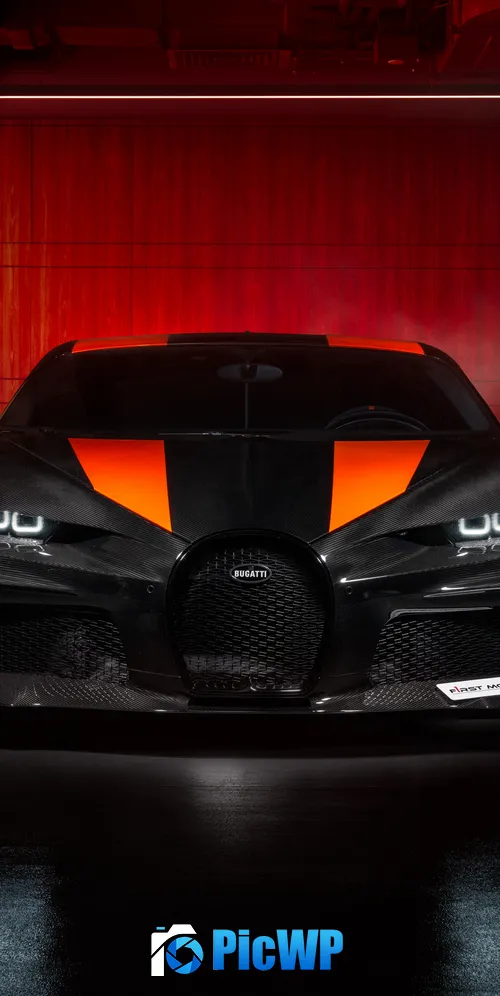 Bugatti Chiron Super Sport 300+ Black cars 3K Mobile Wallpaper