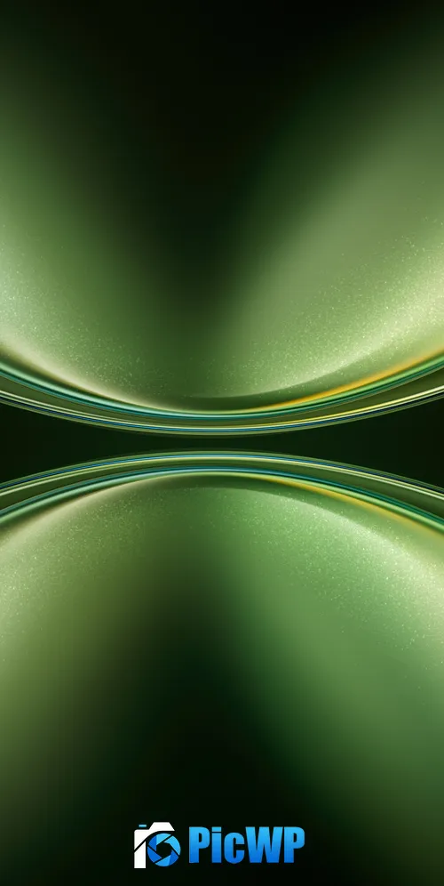Vivo X Fold Green abstract 3K Mobile Wallpaper