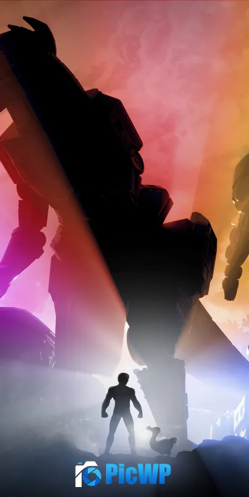 Ark: Survival Ascended Power Rangers 3K Mobile Wallpaper