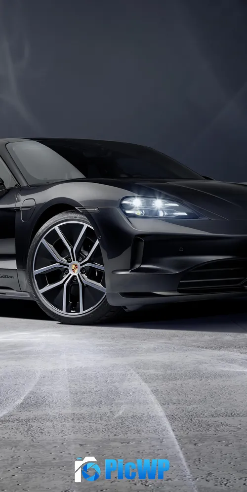 Porsche Taycan 4S Black Edition 3K Mobile Wallpaper