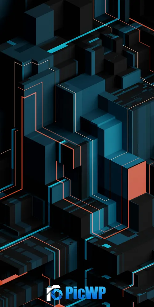 Geometric Abstract background 3K Mobile Wallpaper