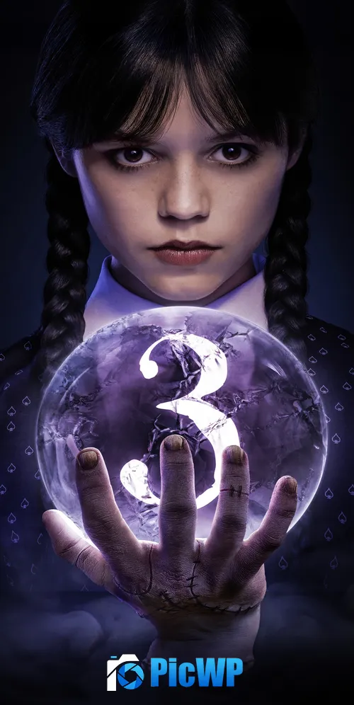 Wednesday (Netflix) Season 3 3K Mobile Wallpaper