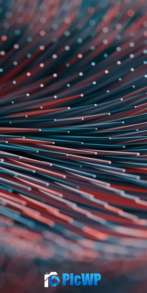 Data illustration Waves 3K Mobile Wallpaper