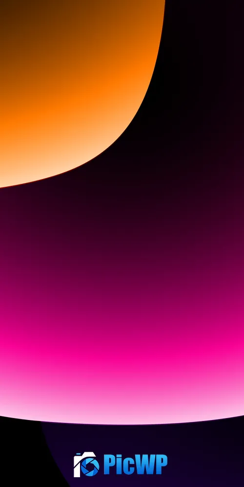 Gradient shapes 3K Mobile Wallpaper